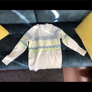 LOFT Fair Isle Relaxed Sweater S Small